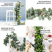 6.5FT | Frosted Real Touch Eucalyptus & Boxwood Leaves Green Artificial Garland Vines