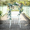 5 FT Green Artificial Eucalyptus Leaves Garland with White Natural Cotton Bolls