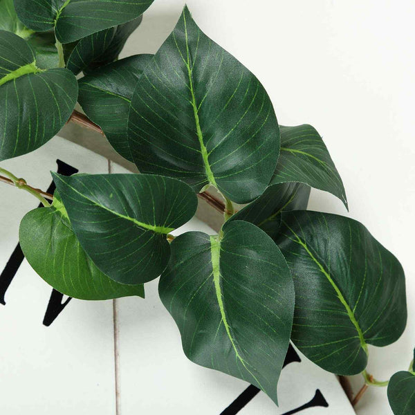 5 FT | Real Touch Green Poplar Leaves Artificial Garland Vines