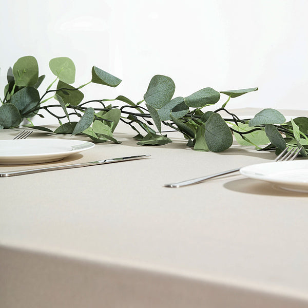 Frosted Green Garland, Greenery Garland, Faux Eucalyptus Garland