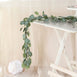 Frosted Green Garland, Greenery Garland, Faux Eucalyptus Garland