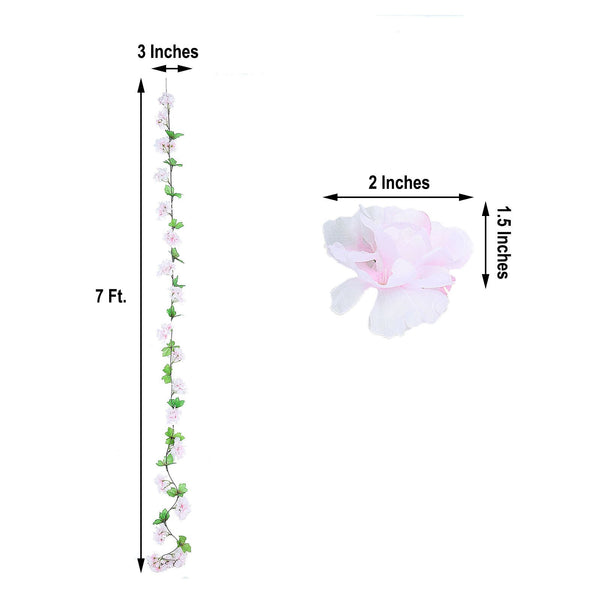 Artificial Cherry Blossom, Silk Flower Garland, Hanging Vines