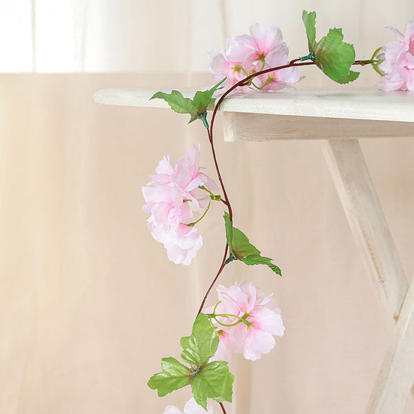 Artificial Cherry Blossom, Silk Flower Garland, Hanging Vines