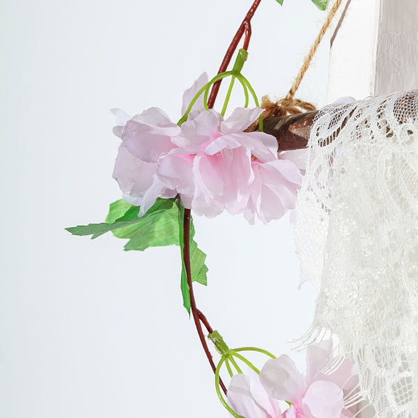 Artificial Cherry Blossom, Silk Flower Garland, Hanging Vines#whtbkgd