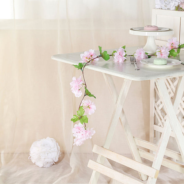 Artificial Cherry Blossom, Silk Flower Garland, Hanging Vines