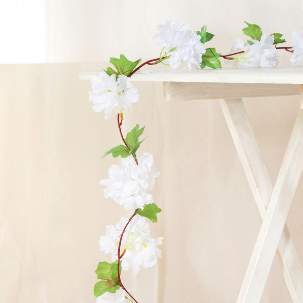 Artificial Cherry Blossom, Silk Flower Garland, Hanging Vines