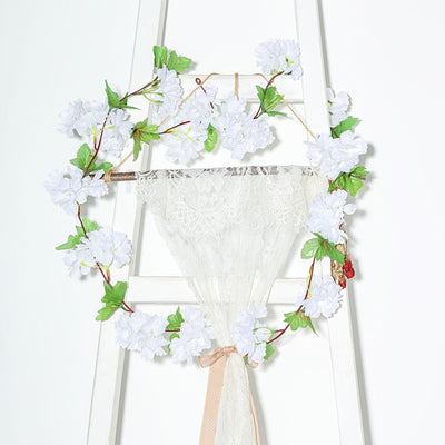 Artificial Cherry Blossom, Silk Flower Garland, Hanging Vines