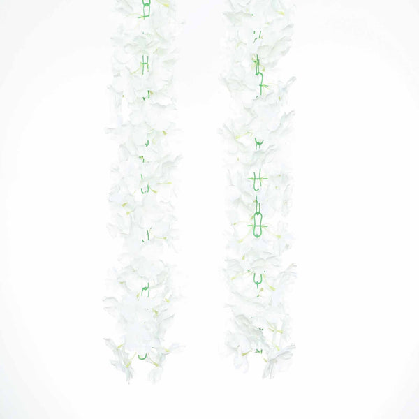 7 FT Cream Silk Hydrangea Artificial Flower Garland