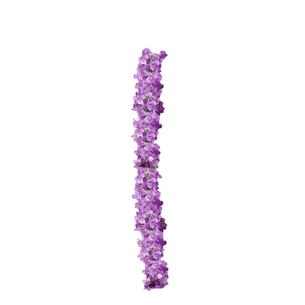 7 FT Purple Silk Hydrangea Artificial Flower Garland