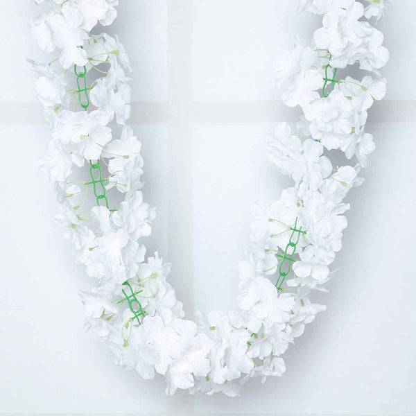 7 FT White Silk Hydrangea Artificial Flower Garland