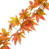 6 FT Artificial Maple Leaf Garland, Thanksgiving Decor - Orange#whtbkgd 