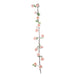 6 ft | Blush | Silk Rose Garland | Bendable Wire Vines | Artificial Flower Garlands with Leaves
