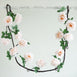 6 ft | Blush | Silk Rose Garland | Bendable Wire Vines | Artificial Flower Garlands with Leaves