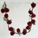 6 FT Burgundy UV Protected Silk Rose Garland - Artificial Wedding Garland - 14 Flowers