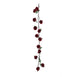 6 FT Burgundy UV Protected Silk Rose Garland - Artificial Wedding Garland - 14 Flowers