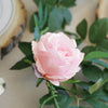 6FT Long Blush Real Touch Rose Garland With 5 Big Roses, Wedding Garland Centerpiece#whtbkgd