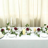 6FT Long Burgundy Real Touch Rose Garland With 5 Big Roses, Wedding Garland Centerpiece