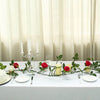 6FT Long Red Real Touch Rose Garland With 5 Big Roses, Wedding Garland Centerpiece