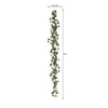 6 ft | Pink | 20 Flowers | UV Protected Silk Rose Garland | Bendable Wire Vines | Artificial Flower Garlands with Leaves