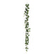 6 ft | White | 20 Flowers | UV Protected Silk Rose Garland | Bendable Wire Vines | Artificial Flower Garlands with Leaves