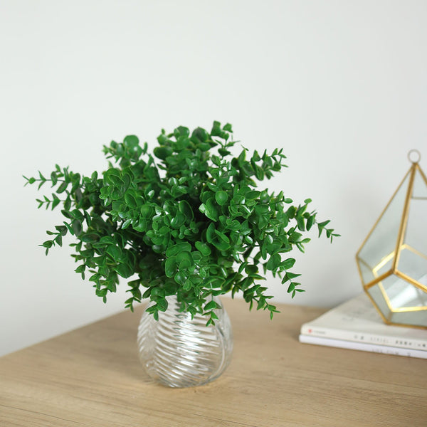 Artificial Eucalyptus Bushes, Faux Greenery Spray, Fake Eucalyptus Branches