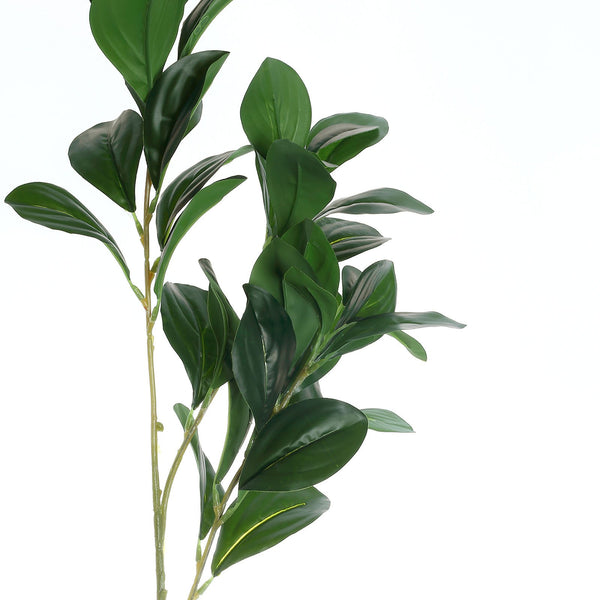 2 Pack | 26inch Artificial Green Lemon Leaf Stem, Faux Greenery Spray#whtbkgd