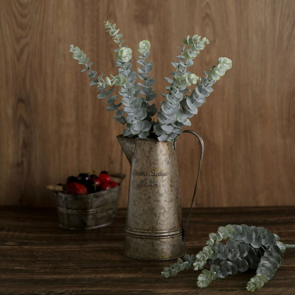 30 Stems | 17inch Tall Faux Eucalyptus Bushes Artificial Greenery Spray, Fake Eucalyptus Branches