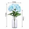 Hydrangea Bush Artificial Silk Flowers - Blue