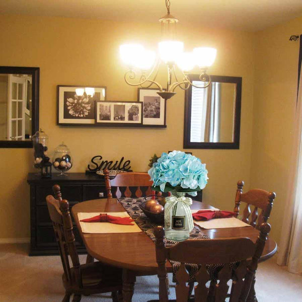 5 Bushes | 25 Heads Baby Blue Silk Hydrangea Artificial Flower Bushes