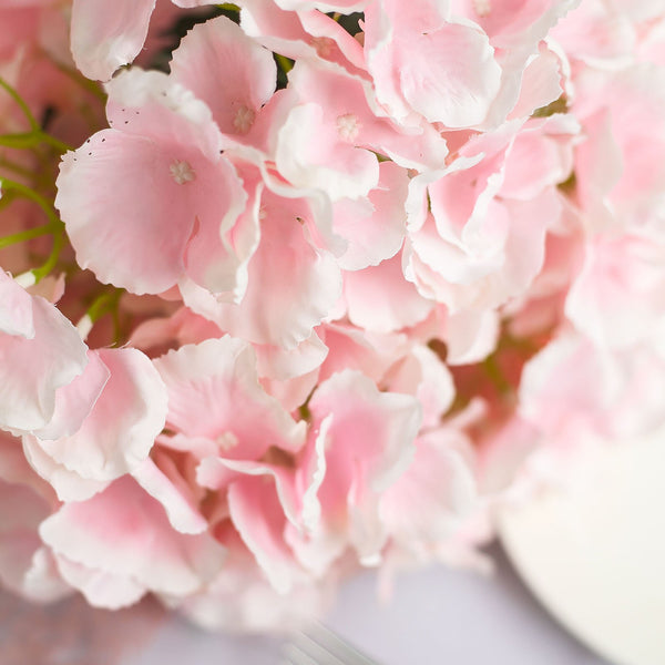 Hydrangea Bush Artificial Silk Flowers - Blush