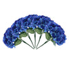 5 Bushes | 25 Heads Royal Blue Silk Hydrangea Artificial Flower Bushes