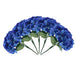 5 Bushes | 25 Heads Royal Blue Silk Hydrangea Artificial Flower Bushes