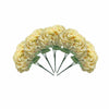 5 Bushes | 25 Heads Light Yellow Artificial Flower Silk Hydrangea Bushes Wholesale
