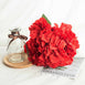 5 Bushes | 25 Heads Red Silk Hydrangea Artificial Flower Bushes