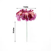 Artificial Hydrangeas Head and Wire Stems, DIY Dual Tone Hydrangea Flower Arrangements
