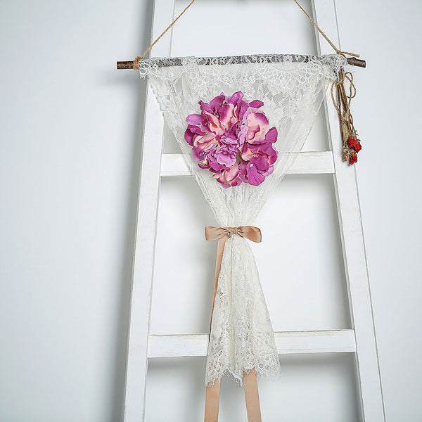 Artificial Hydrangeas Head and Wire Stems, DIY Dual Tone Hydrangea Flower Arrangements