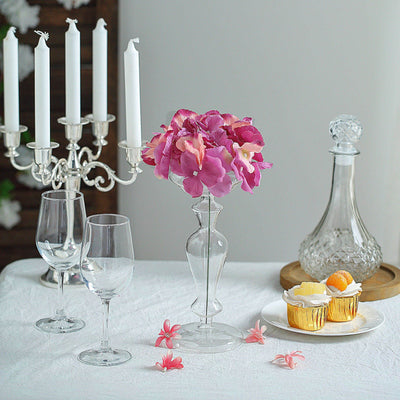 Artificial Hydrangeas Head and Wire Stems, DIY Dual Tone Hydrangea Flower Arrangements