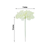10 Pack - Cream Artificial Hydrangeas Head and Wire Stems - DIY Dual Tone Hydrangea Flower Arrangements