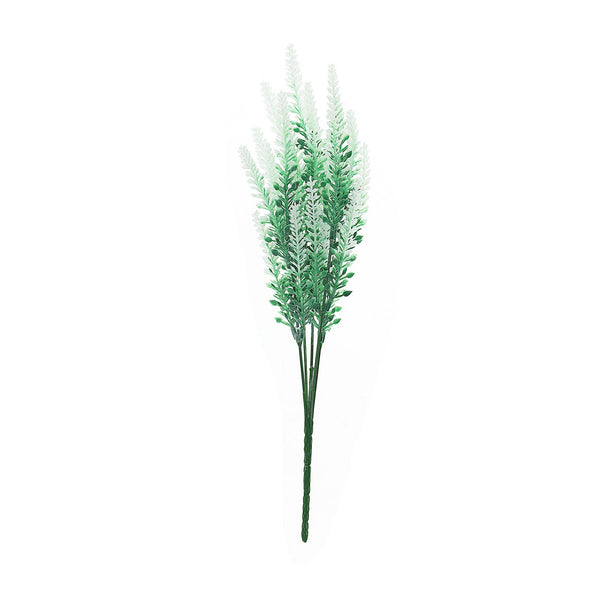 4 Bushes - 14inch White Artificial Lavender Bouquet, Artificial Wedding Bouquet