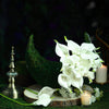 20 Pack | 14" Tall | White Artificial Calla Lily Flowers | Real Touch Flowers