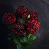 4 Bushes - 16" Burgundy Artificial Silk Chrysanthemum Flowers - 28 Artificial Mums