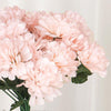 12 Bush 84 pcs Blush | Rose Gold Artificial Silk Chrysanthemum Flowers#whtbkgd