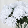 Small Chrysanthemum Bush Artificial Silk Flowers - White