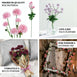 2 Bushes | 33inch Chrysanthemum Flower Stem, Artificial Silk Flower Spray - Rose Gold | Blush