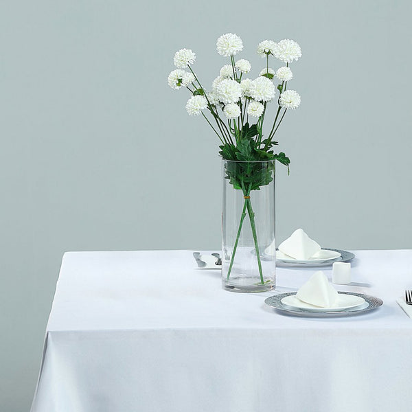 2 Bushes | 33inch Ivory Chrysanthemum Flower Stem, Artificial Silk Flower Spray