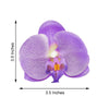 20pcs | 4" Lavender Butterfly Orchid Artificial Flower Heads, DIY Craft Silk Flowers
