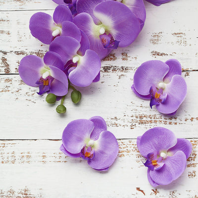 DIY Artificial Butterfly Orchid Silk Flower Bouquet Wedding Home