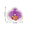 20pcs | 4" Butterfly Orchid Artificial Flower Heads, DIY Craft Silk Flowers - White | Purple