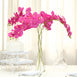 2 Stems - 40" Fuchsia Artificial Long Stem Orchids - Silk Flowers Orchid Bouquet