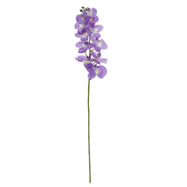 2 Stems - 40inch Lavender Artificial Long Stem Orchids - Silk Flowers Orchid Bouquet